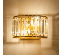 QYYZTQY Corpo di Ferro da Parati da Parete in Vetro di Semplice Nordico E12/ Luce a Parete in Oro Base per corridoio per Bagno Camera da Letto per corridoio Lampada a Parete con Caduta con Cassetta