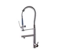 QYYZTQY del lavandino per la Molla Pre -risciacquo robavante con Sprayer Bronzo Nero Tira Fuori Cucina Rubinetto (Spazzolato)