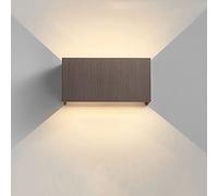 QYYZTQY Displizioni a Parete a LED da 12 W rettangolo Verso l'Alto Giù per la Luce della Parete della Luce Regolabile ad Angolo di Illuminazione in Alluminio per Il Soggiorno Camera da Letto