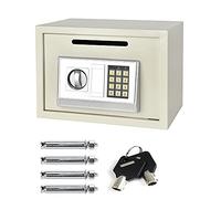 QYYZTQY Drop Box SafeBox per casa, Sicurezza Elettronica Safe con Tastiera Digitale ed Emergenza Chiave overide, ignifugo e impermeabile//16L