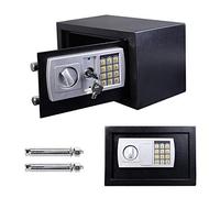 QYYZTQY Drop Box SafeBox per casa, Sicurezza Elettronica Safe con Tastiera Digitale ed Emergenza Chiave overide, ignifugo e Impermeabile/Nero/8.5L