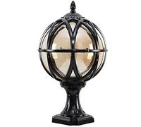 QYYZTQY Esterno Antipioggia Moderno Europeo Victoria Villa Lampada a Colonna Cancello da Giardino Lanterna in Vetro Lampada a Colonna Prato per Esterni Antiruggine Impermeabile Lampada da Tavolo a