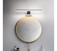 QYYZTQY Front Light Mirror Lamp Indoor Waterproof Long Strip Decoration Wall Aluminum for Bathroom Hotel Restaurant (Silvery-White Light,50cm)