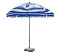 QYYZTQY Giardino a Righe 8 Piedi con Base, Spiaggia/Ponte/Piscina, ombrellone Tavolo Rotondo Grande Portatile da Esterno