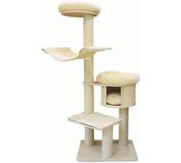 QYYZTQY Gioca Torri Arrampicata Nido Albero a Cinque Strati Solido Grande Post Gatto Giocattolo per Gatti (Colore:, Dimensione: 73x57x183cm) Feng