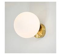 QYYZTQY Lampada a Parete a Sfera di Vetro a LED Moderna Luce a Parete Rotonda Compatibile con Soggiorno Camera da Letto per Comodino Apparecchi per la casa Decorativi, Moderni Appliques