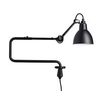 QYYZTQY Lampada a Parete del Braccio oscillante Lungo, Spina Vintage Industriale nella Parete appuntamento Regolabile Illuminazione per la Camera da Letto luci murali del Letto, Nero