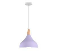 QYYZTQY Lampada a sospensione in legno Lampada da soffitto a sospensione in metallo nordico Cupola Isola della cucina Apparecchio di illuminazione Lampadario a testa singola E27 Luci a sospensione per