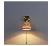 QYYZTQY Lampada da Parete Moderna con Il Padiglione del Paralume in Ceramica di Ceramica di Montagna alpuno, basi da Parete da Parete da Letto per Camera da Letto per Camera da Letto, Soggiorno,