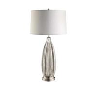 QYYZTQY Lampada da scrivania Moderna in Tessuto di Vetro per Camera d'albergo Vintage Americana, Camera da Letto, Comodino, Lampada da Tavolo per Soggiorno, Divano, Accanto alla Sala Studio,