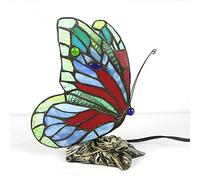 QYYZTQY Lampada da Tavolo Lampada da Notte a Farfalla Lampada da Scrittura per Bambini per Studenti Protezione per Gli Occhi Lampada da Tavolo Camera da Letto Vetro colorato Fatto a Mano Caldo Come