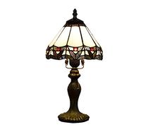 QYYZTQY Lampada da Tavolo Lampada da Tavolo in Vetro colorato Creativo Americano da 8 Pollici per Camera da Letto, Soggiorno Caldo Come Sempre