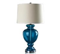 QYYZTQY Lampada da Tavolo Moderna in Vetro Lampada da Comodino Creativo Paralume in Tessuto Lampada da Tavolo Semplice per Camera da Letto Lampade da Tavolo Decorative E27 Soggiorno Hotel 37 * 67CM,B