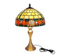 QYYZTQY Lampada da Tavolo Paralume in Vetro colorato Lavorato a Mano Base dal Antico Lampade da Tavolo per Soggiorno Comodino Scrivania Camera da Letto Tavolino Caldo Come Sempre
