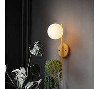QYYZTQY Lampada Geometrica, Luce sfumatura in Globo di Vetro con Contenitore di stoccaggio, Moderni lampade montate a Parete per Soggiorno Studi Scale Luci da Letto Camera da Letto, Presa E27