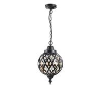 QYYZTQY Lampada Lampadina Moderna a LED, lampadario in Stile Europeo, Luce sospesa Impermeabile Esterna, Lampada a Ciondolo in Metallo a Testa Singola, Luce del soffitto, Dispositivo di Illuminazione
