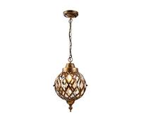 QYYZTQY Lampada Lampadina Moderna a LED, lampadario in Stile Europeo, Luce sospesa Impermeabile Esterna, Lampada a Ciondolo in Metallo a Testa Singola, Luce del soffitto, Dispositivo di Illuminazione