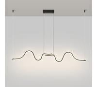 QYYZTQY Lampadario lineare a LED Lampada a Sospensione a Onda Lampadari a Ramo Lampada da soffitto Linea Moderna Lampade a Sospensione per Isola Cucina Sala da Pranzo Soggiorno Ufficio Bar