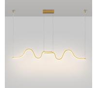 QYYZTQY Lampadario lineare a LED Lampada a Sospensione a Onda Lampadari a Ramo Lampada da soffitto Linea Moderna Lampade a Sospensione per Isola Cucina Sala da Pranzo Soggiorno Ufficio Bar