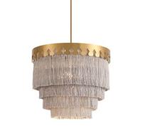 QYYZTQY Lampadario personalità di lusso di lusso nappa il lampadario romantico corda di cotone artigianato a sospensione creativa creativa sospensione del soffitto per camera da letto per la camera da