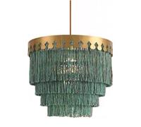 QYYZTQY Lampadario personalità di lusso di lusso nappa il lampadario romantico corda di cotone artigianato a sospensione creativa creativa sospensione del soffitto per camera da letto per la camera da