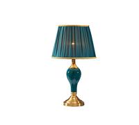 QYYZTQY Lampade da Comodino in Ceramica Verde Scuro per Soggiorno, lampadine Incluse, lampade da Tavolo Moderne per camere da Letto Set di 1 (Colore: dimmer)