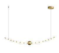 QYYZTQY Lampadelli lineari in Ottone Moderni Vintage LED LED BIHE ACRILICA PERCHE ACCITANTE LIGHTINA SOLAMENTO SOLAMENTO Passeggio PASSEGGI