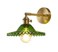 QYYZTQY Lampatta da Parete in Vetro a Parete Vintage Lampada a Parete in Ottone Prontoni a Parete, Camera da Letto Antiquariato Antiquariato Antiquariato, Lampade a Parete del Soggiorno, Luci da