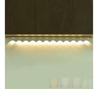 QYYZTQY Long Kitchen Light with Motion Sensor Lamp 3000K/4000K/6000K Dimmable Wall USB Rechargeable Acrylic Aluminium for Bedroom Living Room Corridor (60cm,Silver)