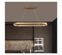 QYYZTQY - Long Ring Pendant Lights Dimmable Compatible with Kitchen Island Table Dining Room Decor Lustres Fixture, Chandelier