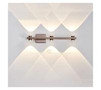 QYYZTQY Luce da Parete Verso Il Basso, funce Moderne Interne, Illuminazione Decorativa per Il Bagno di vanità, 3000k, 3000k Lamme di Lampada a LED Opaca per la Camera da Letto del Soggiorno, Oro, 6
