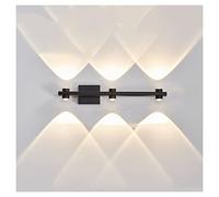 QYYZTQY Luce da Parete Verso Il Basso, funce Moderne per Interni, Illuminazione Decorativa per Il Bagno di vanità, 3000k, 3000k Lampade a LED Opaco per la Camera da Letto del Soggiorno, Oro, 6 luci