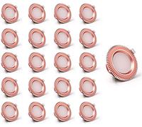 QYYZTQY Luci a Sospensione 20 Pezzi da 9 W Sottlight del soffitto a LED, Spot Light 60mm Cut Foro Senza Fuoco, Downlights Compatibili con Il salario del salario del Bagno Fasting Office Lighting R