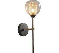 QYYZTQY Mid-secolo Sfera SCONCIO Retro Doppio Prima Industriale Molto Industrial Molto LIMINE della LAMPAGNO POSTMODERNA per Il RISTATO CUSCINE Camera del Sogno Sogno (Colore: Nero)