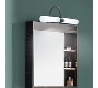 QYYZTQY Mirror Front Indoor Lamp IP65 Waterproof Bathroom Vanity Wall Black Iron Glass for Makeup Corridor Bedroom (Neutral Light)