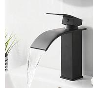 QYYZTQY Miscelatore Cascata in Ottone Dorato Tocco Caldo e Freddo Rubinetto a Singolo sotto Il contropiede taps di lavandino Elegante Cromo per bagni Moderni