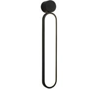 QYYZTQY Moderno Minimalista Nero a Forma di Ovale di Pannello Lungo Lampada a LED Lampada Illuminazione Interna contemporanea per la Luce del corridoio Camera da Letto per Soggiorno
