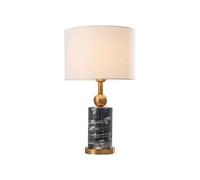 QYYZTQY Moderno Tessuto di Lusso in Marmo Lampada da scrivania Elegante Semplice bancone da Studio Lampada da scrivania per Tavolo da Pranzo Scrivania Camera da Letto Lampada da Tavolo Loft Villa