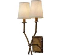 QYYZTQY Monda in Tessuto con Scarico antiquario Antico Rustico Luce da Fattoria Vintage Light Mid Century Industrial Vanity Lighting per Camera da Letto Lampada da Parete da Pranzo per Sala da Bagno