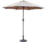 QYYZTQY Parasol 9-Feet Parasols Outdoor Patio Market Table Umbrella with Crank Portable Sun Shelter for Garden Deck Backyard Pool Side