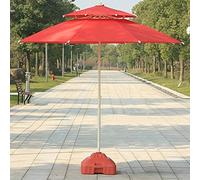QYYZTQY Parasol Garden Parasols Double Top Patio Outdoor Sun Shade for Beach/Pool/Garden Umbrellas Round Sunscreen, Water/UV-Resistant Market Umbrella