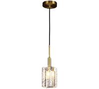 QYYZTQY Pendant Light, Irregular Rectangular Suspension Lamps with Brass Body Hanging Lights, G9 Fixture, Industrial Decorative Chandeliers, Chandelier