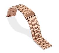 QYYZTQY Piani di Cambiamento per Oro da 18 a 24mm, Cuffia di Acciaio Inossidabile Solido e Semplice per Montaggi Orologi Maschi e Femminili