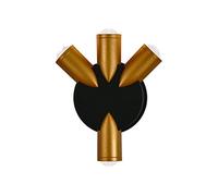 QYYZTQY Ponifiche a Parete Moderne Black And Gold Outdoor Waterproof LED su e Giù Lampade a Parete Apparecchio di Illuminazione in Alluminio per Portico, terrazza, Passaggio, Cortile, 4000K, 8W