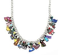 QYYZTQY Regali con ciondoli in Metallo per Cosplay di Alice Wonderland per Ragazze e Donne, Zinco, Senza Pietre preziose