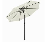 QYYZTQY Rotondo Parasole Esterno Inclinazione a manovella Beige, Ideale per Parco, Spiaggia, Piscina Giardino Ombrellone da Patio