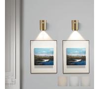 QYYZTQY Smart Motion Sensor Wall Light with Adjustable Colors for Bedroom And Hallway (1 Pack, Black)