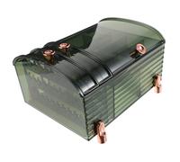 QYYZTQY Transparent Multi Functional Jewelry Storage Box Capacity Organizer Necklaces Earrings Rings Bracelets Portable Container for Travel And Home Use Stylish Ornaments