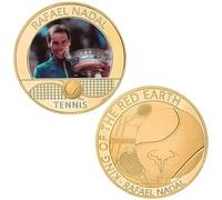 QYZXTH Monete da Collezione Campione di Tennis Rafael Nadal Collezione di medaglie Souvenir Gift Badge-5