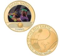 QYZXTH Monete da Collezione Campione di Tennis Rafael Nadal Collezione di medaglie Souvenir Gift Badge-4
